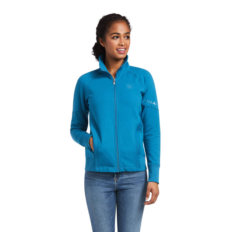 Sudaderas Ariat Largo Full Zip Azules Mujer - Chile 013-LIPQOA